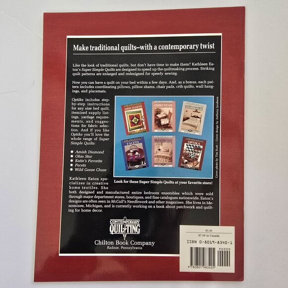 Super Simple Quilts #6 Optika By Kathleen Eaton Contemporary Quilting Softcover - Picture 5 of 16